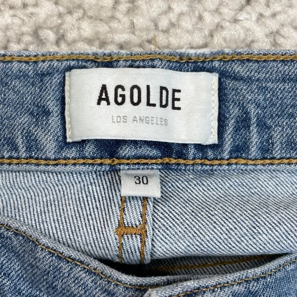 Agolde Kye Mid Rise Straight Leg Cropped Jean Womens 30 - Picture 6 of 12